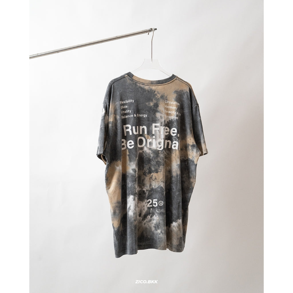 EOU Tie-dye Tee — “Run Free. Be Original.” - EOU Running T-Shirt | ZICO.BKK