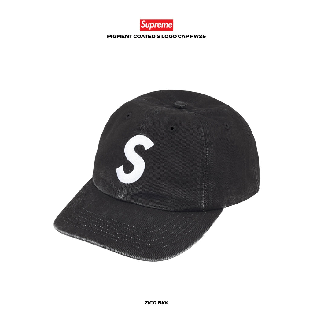 Supreme Pigment Coated S Logo Cap (FW25)