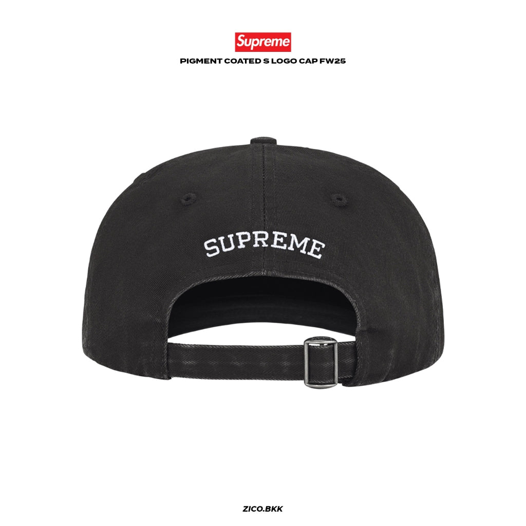 Supreme Pigment Coated S Logo Cap (FW25)