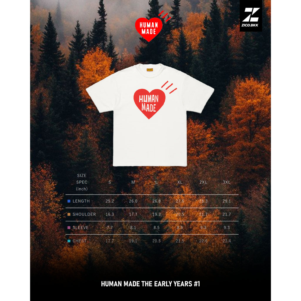 Human Made Heart Graphic T-Shirt [THE EARLY YEARS #1] - Human Made T-Shirt | ZICO.BKK