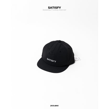 Satisfy PeaceShell™ 5‑Panel Pinch Cap (Satisfy Logo สะท้อนแสง)
