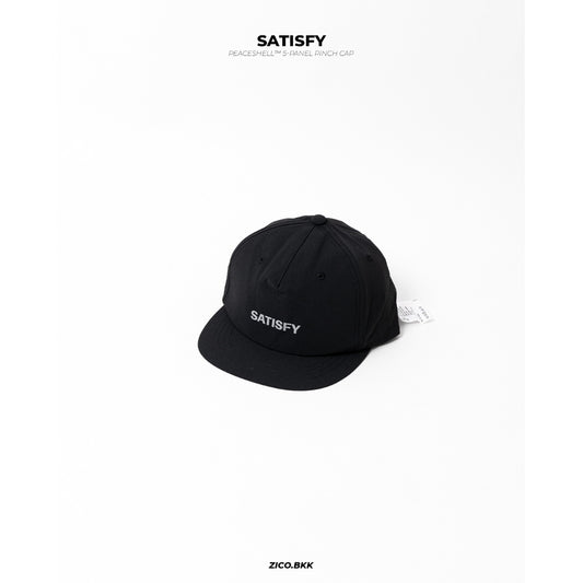 Satisfy PeaceShell™ 5‑Panel Pinch Cap (Satisfy Logo สะท้อนแสง)