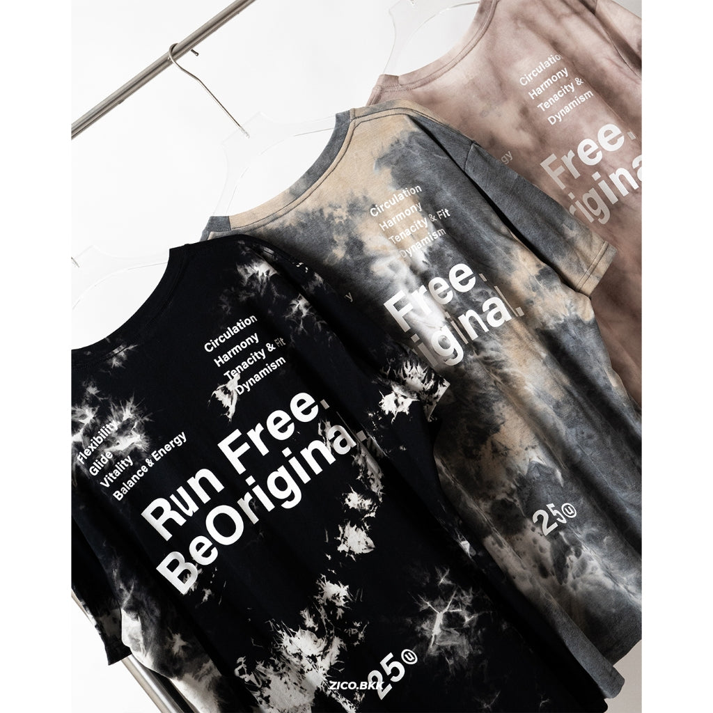 EOU Tie-dye Tee — “Run Free. Be Original.” - EOU Running T-Shirt | ZICO.BKK