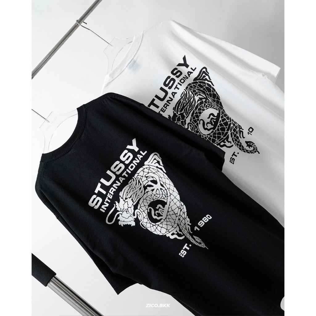 Stussy Dragon Tee (Black/White) - Stussy T-Shirt | ZICO.BKK