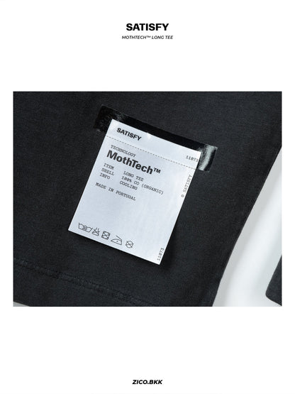 Satisfy MothTech™ Long Tee (The Rocker) Aged Black product detail 7 - ZICO.BKK