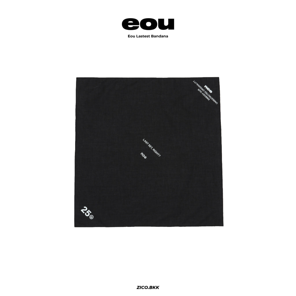 EOU Latest Bandana (Black) - EOU Bandana | ZICO.BKK