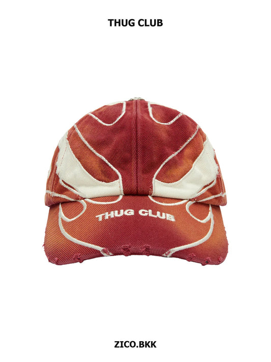 Thug Club Chopper Cap สี Red ภาพด้านหน้า 3:4