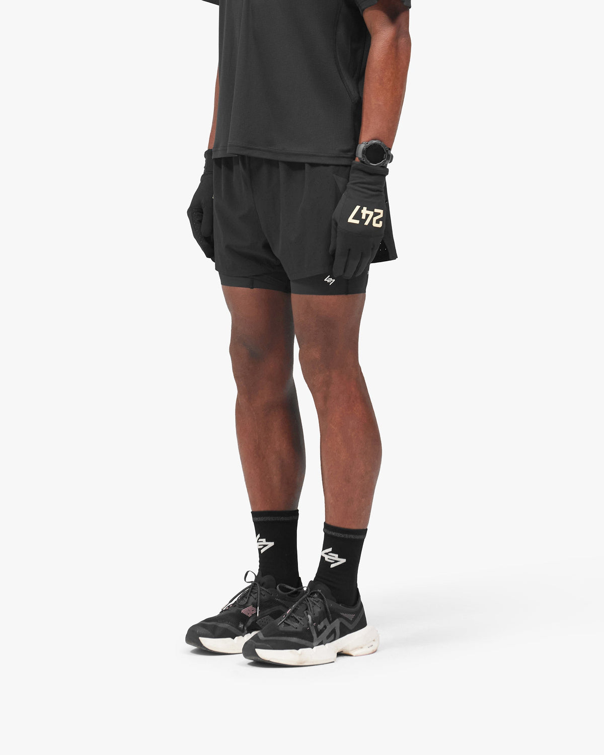 Represent 247 Ghost 2-In-1 Short - Jet Black - Official image 05 | ZICO.BKK
