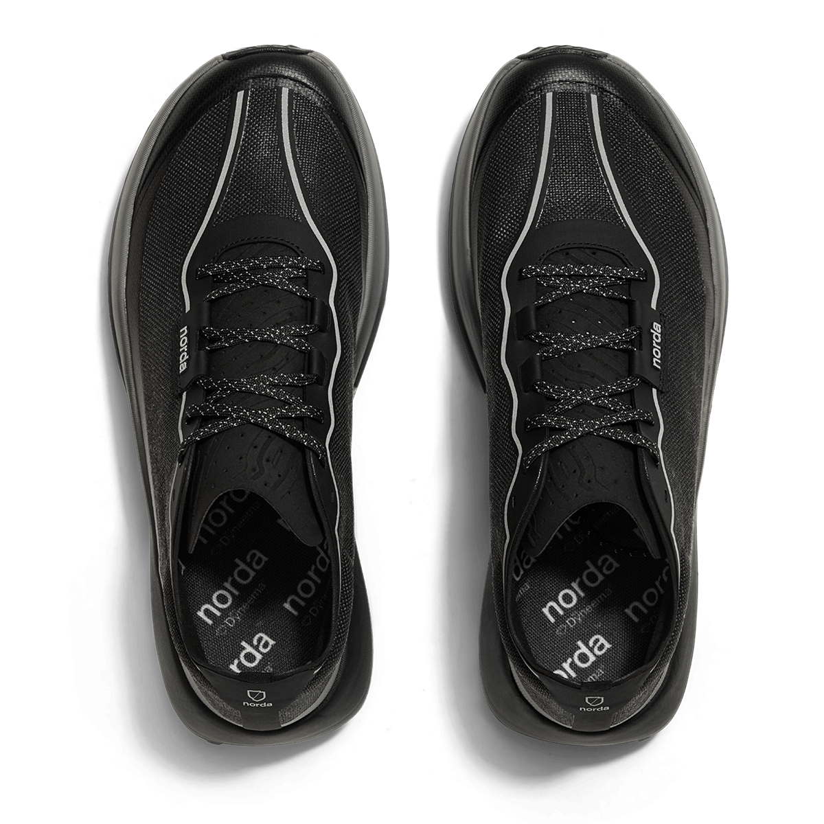 Norda 005 Men's Stealth Black — heel product view