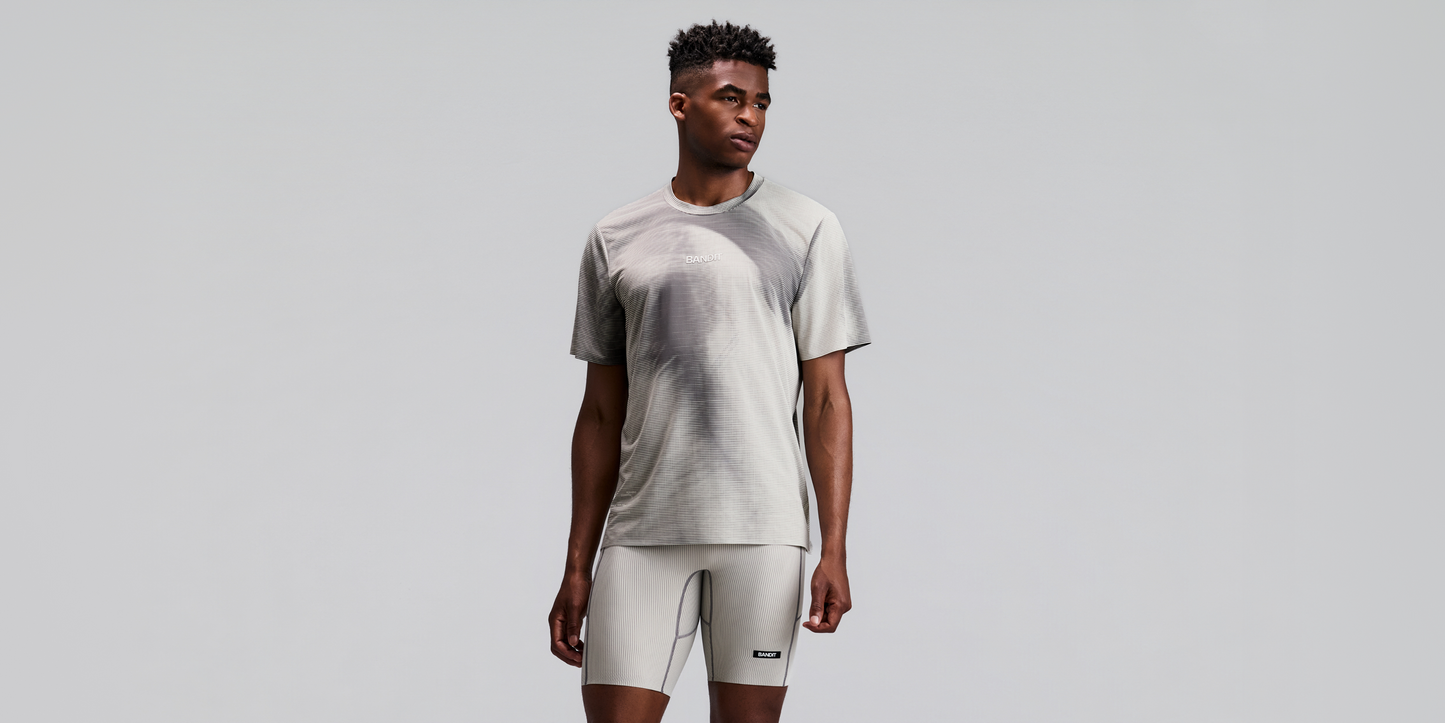 Bandit Specter Performance Tee Slate Plaster back