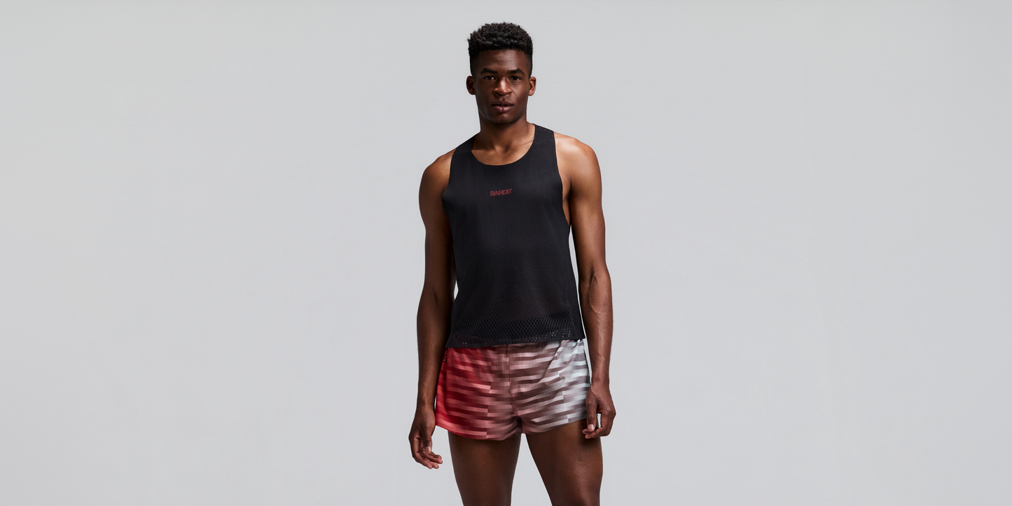 Bandit Shredder Shorty Race Singlet Black back