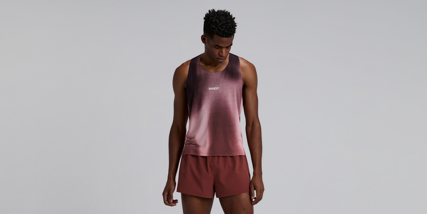 Bandit Specter Shorty Race Singlet Flow State Mahogany Multi back