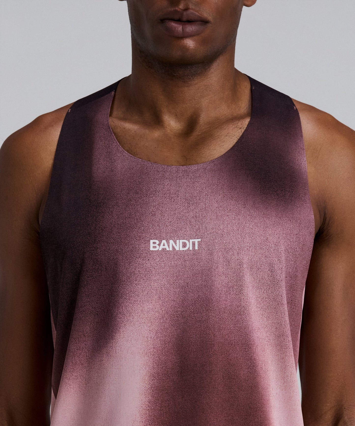 Bandit Specter Shorty Race Singlet Flow State Mahogany Multi detail