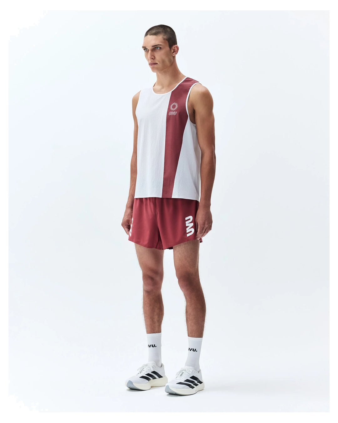UVU Running Singlet White — official product image 3