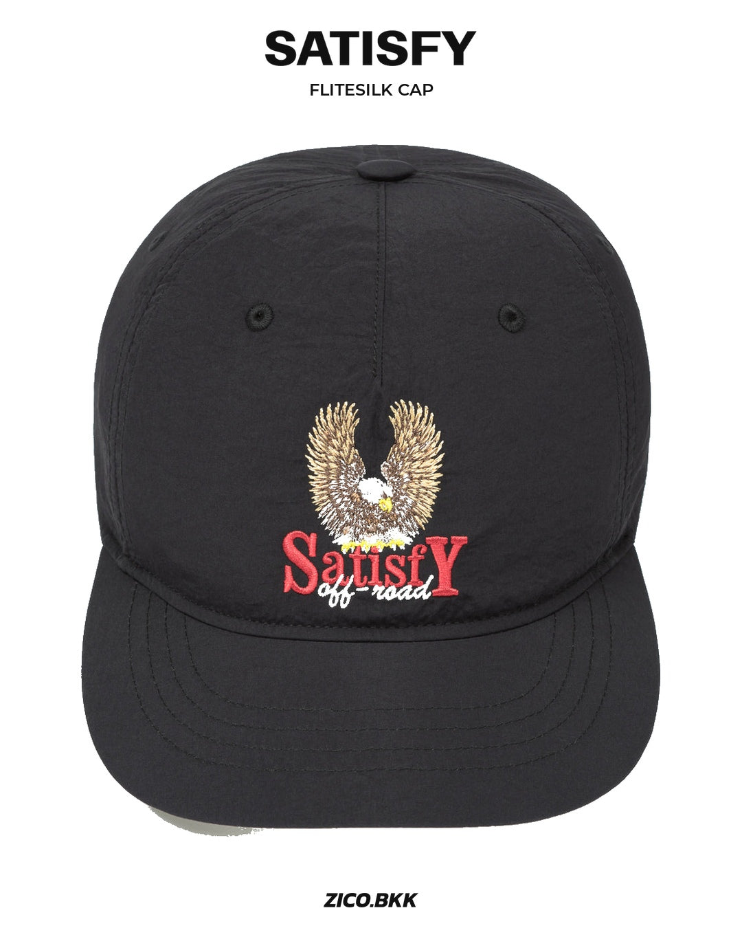 Satisfy FliteSilk Cap Black — ZICO.BKK hero
