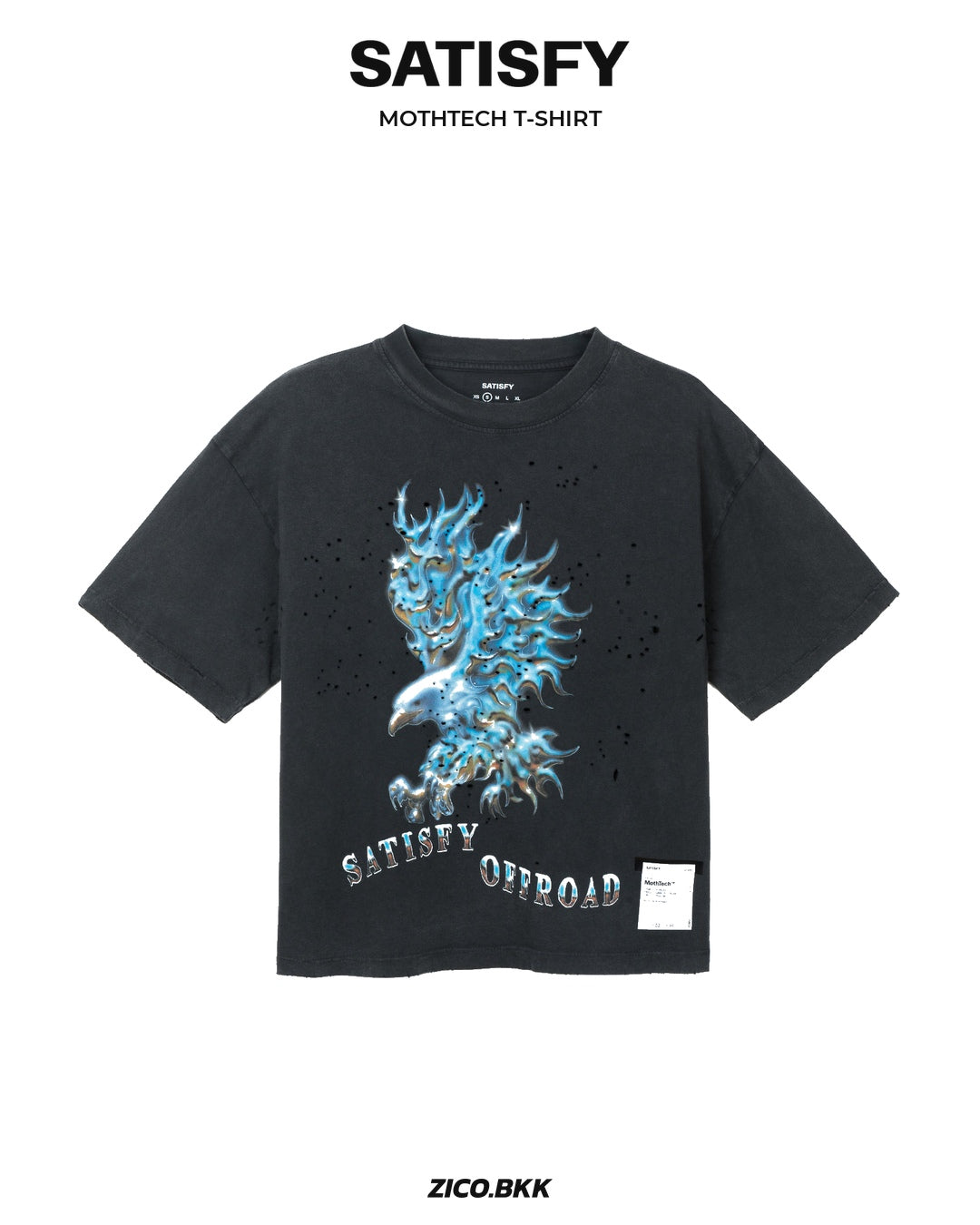 Satisfy Women's MothTech T-Shirt Aged Black — ZICO.BKK hero