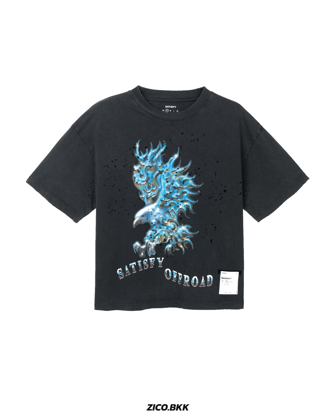 Satisfy Women's MothTech T-Shirt Aged Black — official source view 1