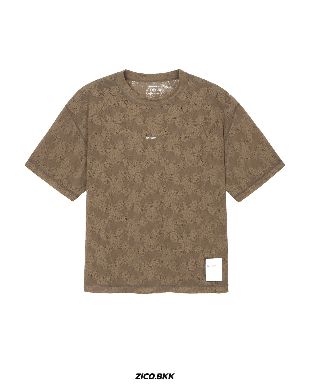 Satisfy SpaceLace T-Shirt Shitake — official source view 1