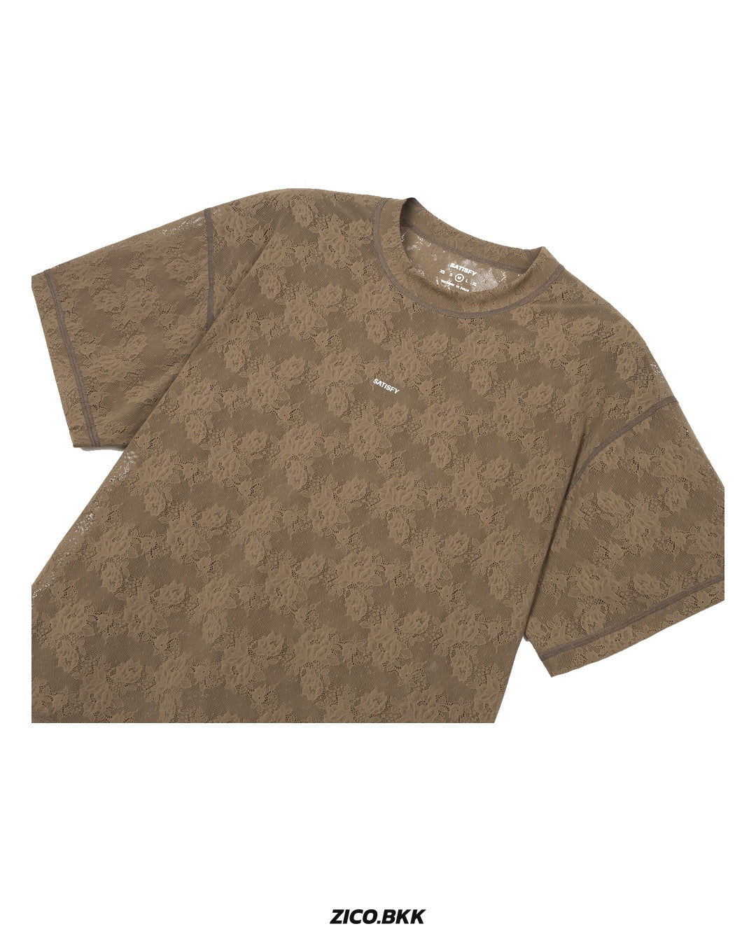 Satisfy SpaceLace T-Shirt Shitake — official source view 3