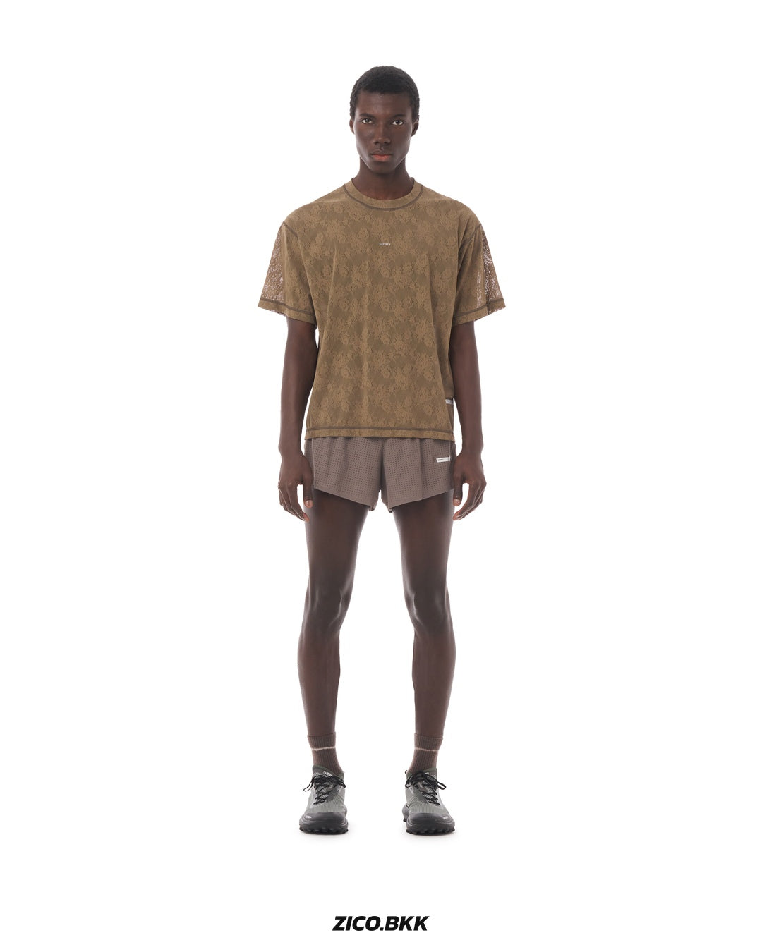 Satisfy SpaceLace T-Shirt Shitake — official source view 6