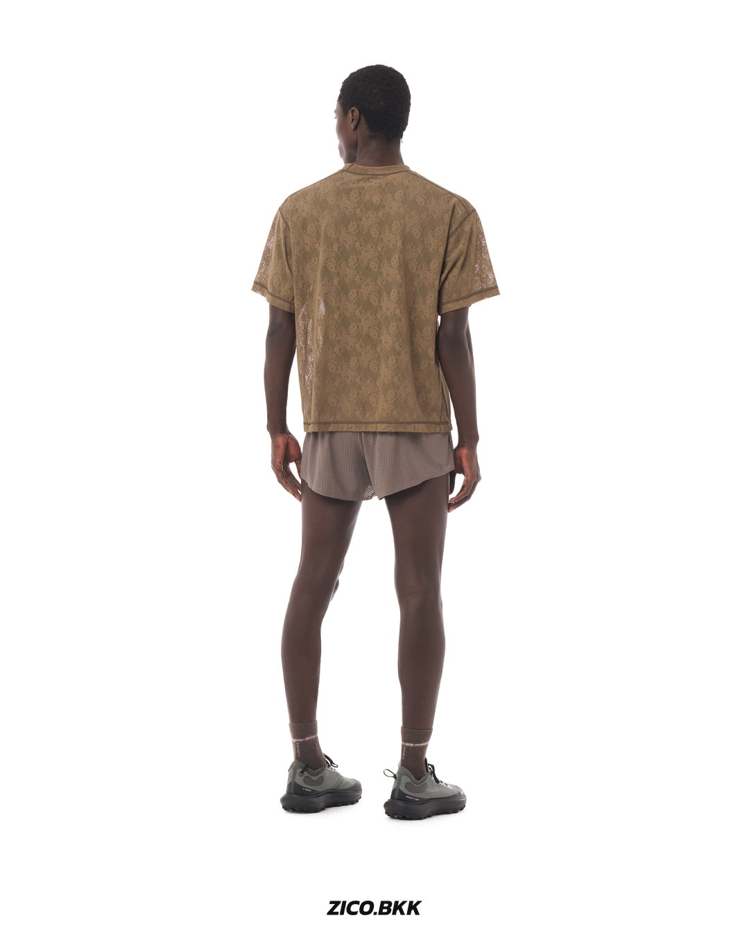 Satisfy SpaceLace T-Shirt Shitake — official source view 7