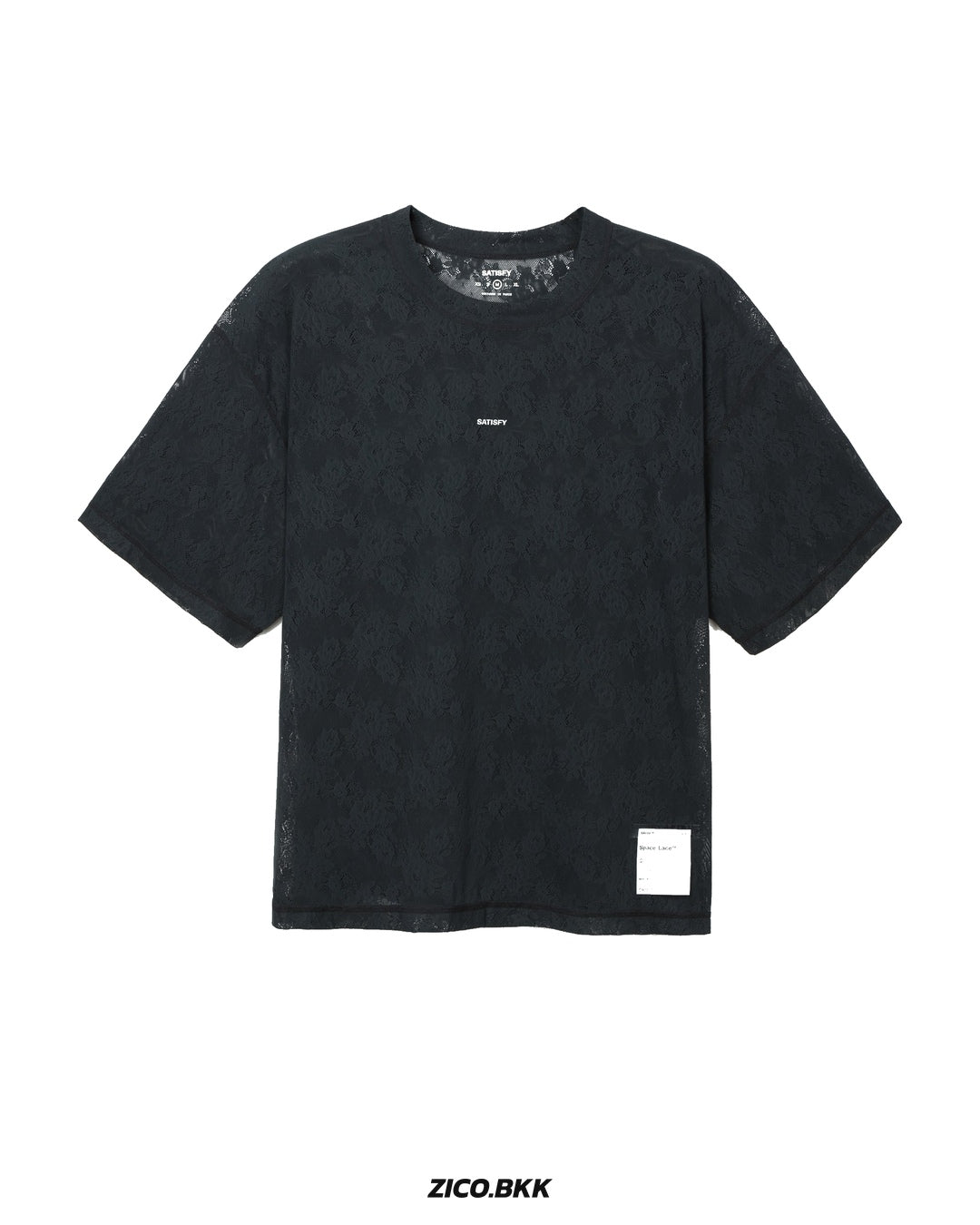 Satisfy SpaceLace T-Shirt Black — official source view 1