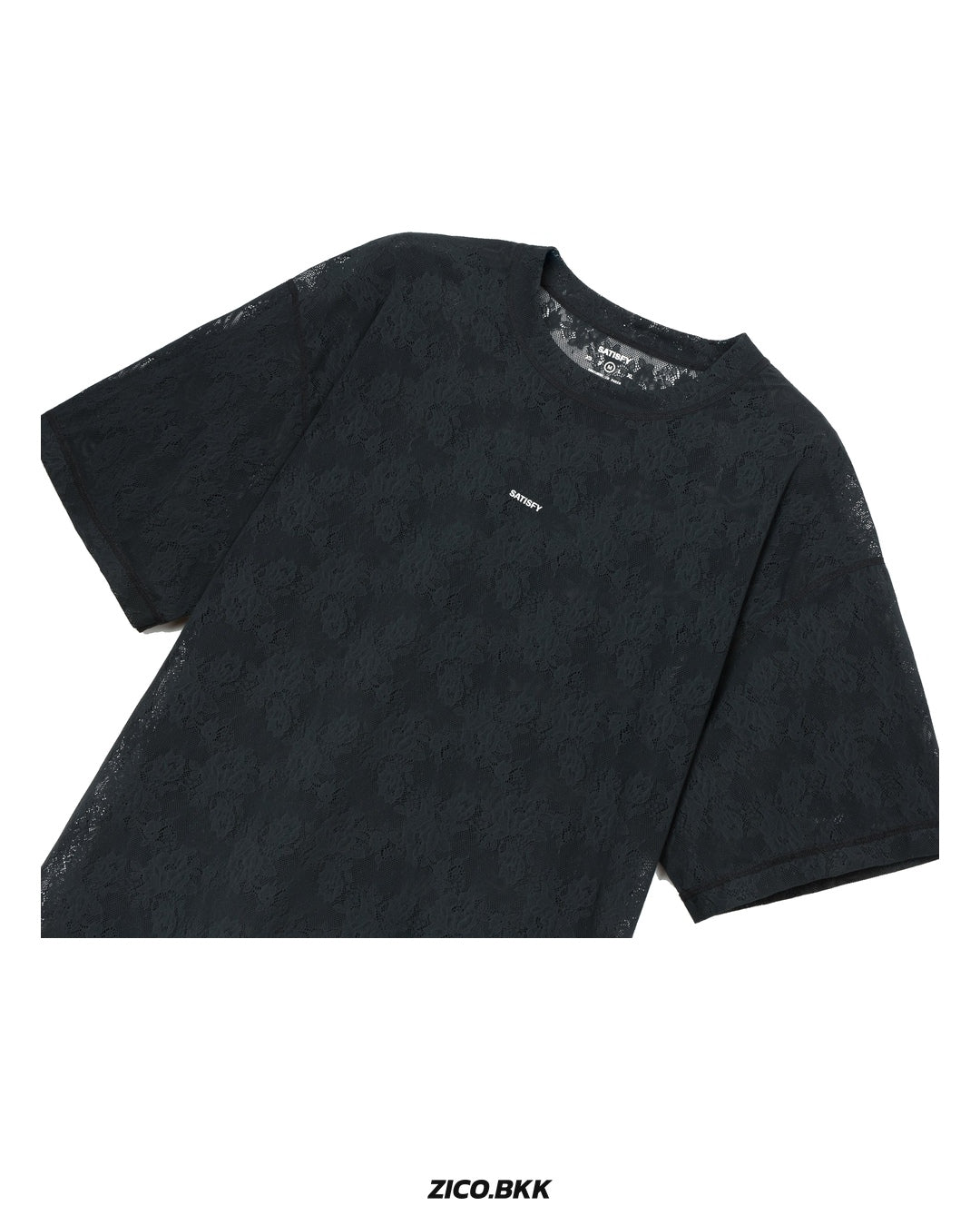 Satisfy SpaceLace T-Shirt Black — official source view 3