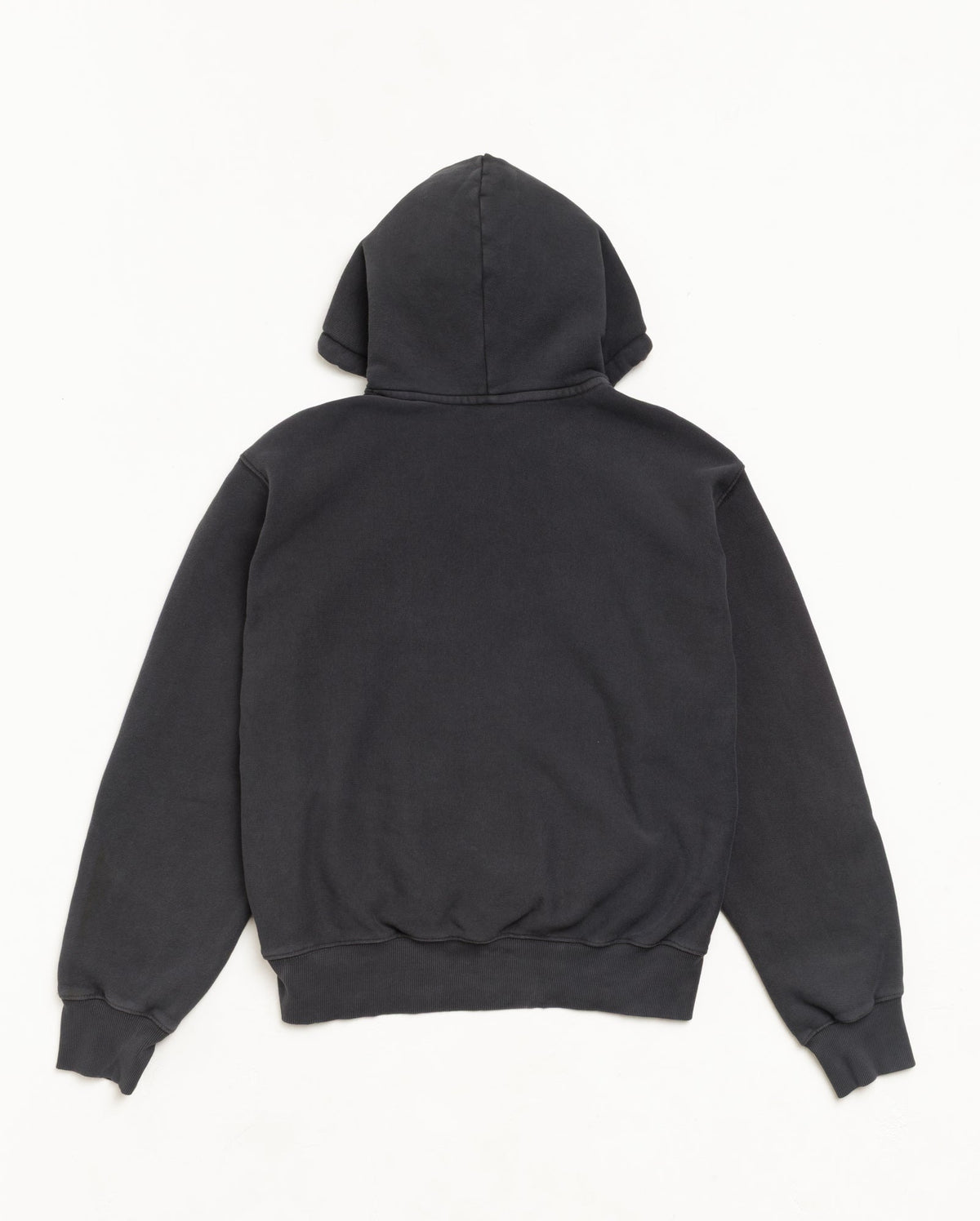 Stussy Block Sport Hoodie Garment Dyed - Faded Black back